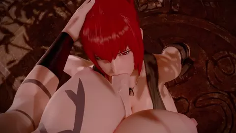 Leona & Orochi Blowjob [Futa][Bouquetman][NO WM]