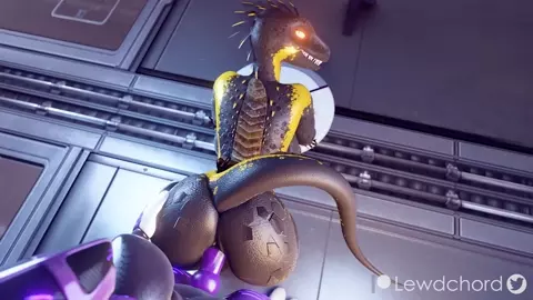 Lizard Fucked by Futa Robot [Lewdchord]
