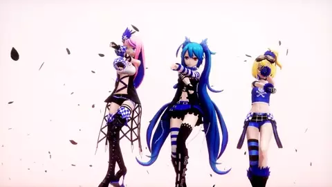 Miku, Rin, Luka Sex Dance - Baam