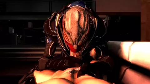 Shepherd gets a Blowjobfrom a Turian (Scrungusbungus) [Mass Effect]