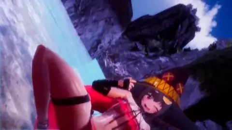 Konosuba a fun day at the beach