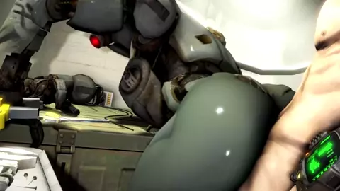 Assaultron and Nate Fuck (Scrungusbungus) [Fallout]