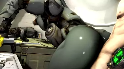 Assaultron and Nate Fuck (Scrungusbungus) [Fallout]