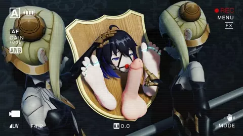 Futa in Wall Jacked-Off and Tickled