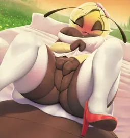 "Blossom Masturbation Animation" by ThousandFoldFeathers (2023) [No Audio | Loop]