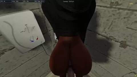 GTA Ebony Hooker gets used in prison