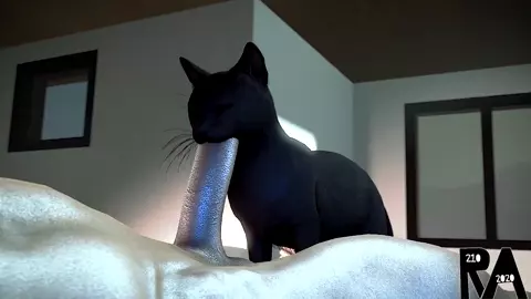 Cat Blowjob - RookieAnimator210