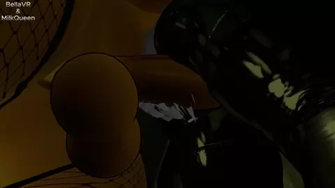 Toy chica fucks big tiddy goth mommy