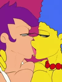 Nekomajin Marge kissing Leela video extended With Audio