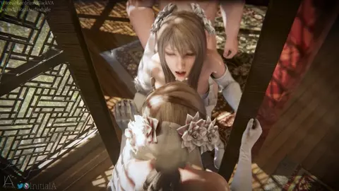 Final Fantasy big pussy and big cock by InitialA