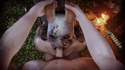 Huntress Blowjob [Mask][Trahao]