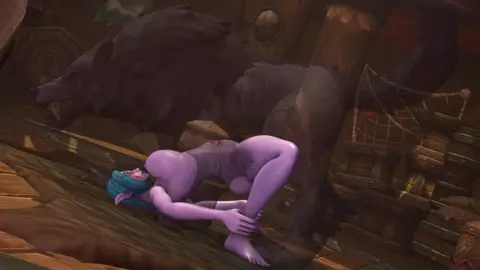 Night Elf x Alpha Worg (BonkerzHonkerz)