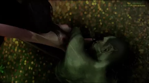 Elf slave broken in by Orc Chieftan