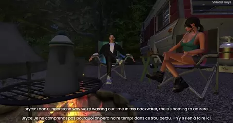 Lara at the Anael mines with the monsters