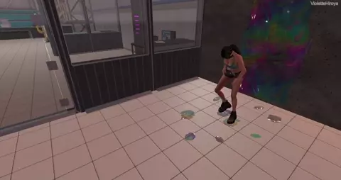 Lara at the Anael mines with the monsters