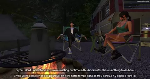 Lara at the Anael mines with a lover who makes her come