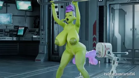 Ayla's horse dildo double anal penetration