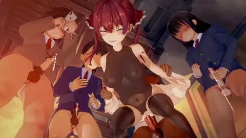 Houshou Marine Public Sex Topless