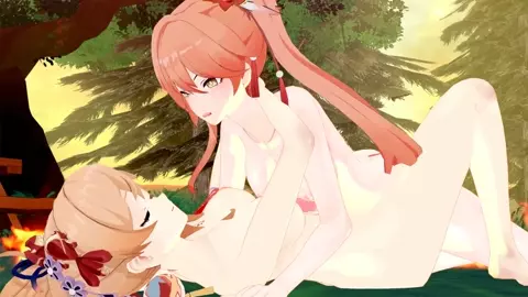 Guinaifen x Yoimiya (Futa on Futa)