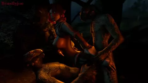 Wild gangbang by 2 argonians [View 2]