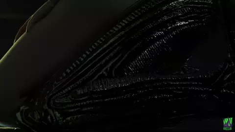 She has fun with an alien