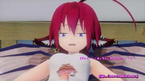 [Subtitled] Futanari Misty Masturbating(Maloxx)