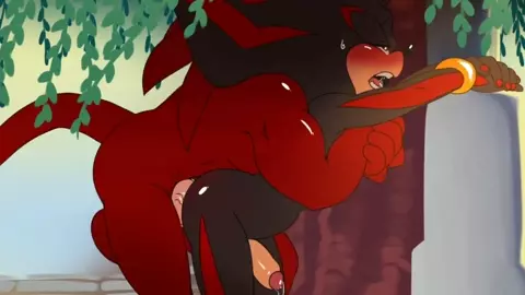 Knuckles fucking Sahdow from behind (sound)