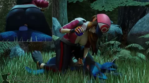 Lucario dominated by female trainer