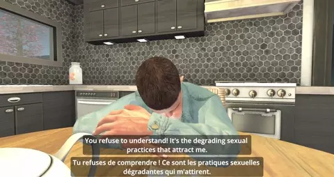 A couple goes to a swingers' club