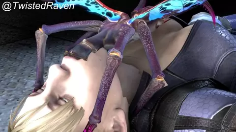 Alien bug fucks Jill's throat {TwistedRaven}