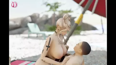 Bimbo Beach Fuck (Side View) [Dvoriyan]