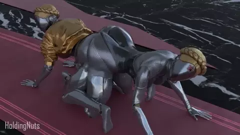 Ballerina Twins using dildo [HoldingNuts]