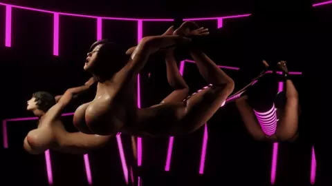 Asuka - Bound and Stuffed - Massive Dildo