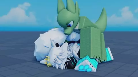 Kobold and Protogen Doggy Style