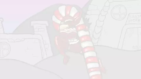 Robin Christmas pole dance animation