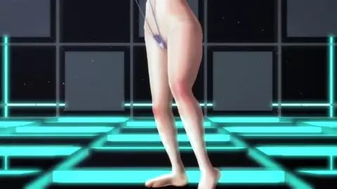 Rei Ayanami's sexy dance