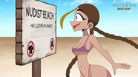 The Nude Beach - Part 1 [Hagen Toons]