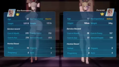 SS Rank Special Sex Assessment - Durandal & Rita Eng Ver 1440p 60fps