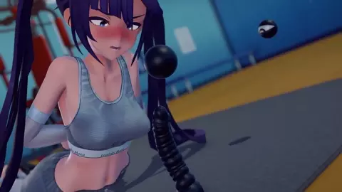 Kurodama lewd attack in the gym