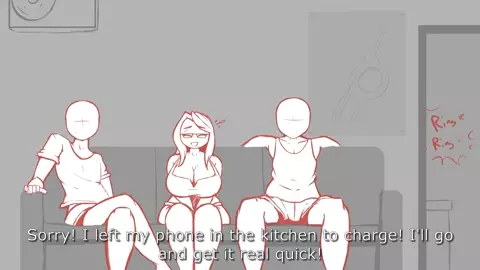 Angry and horny woman cheats with 2 men