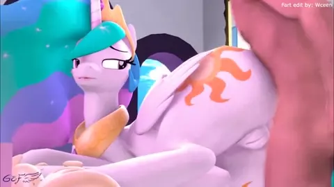 Princess Celestia Fart Fucked from the Side (Fart edit by Wceen)