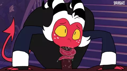 Moxxie blows Imp Cock - SyrupGlaze