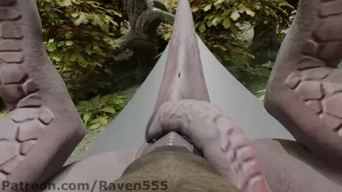 Gay Dragon Fuck Hyena Penis on Face (Raven555)