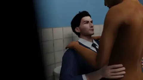 fucked by professor in public bathroom