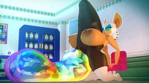 Massive Rainbow Dildo