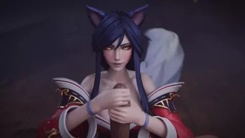 Ahri handjob