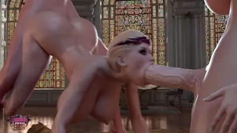 Bloodlust cerene gets fucked by two futas