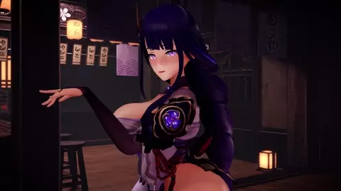 Raiden Shogun Miniskirt 4K