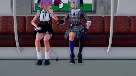 Suisei and Towa having an exchange [ishuK_MMD]