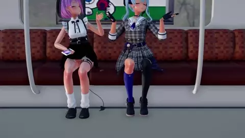 Suisei and Towa having an exchange [ishuK_MMD]